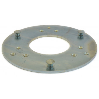 Adaptador porta discos trapezoides y buterfly de 4 tornillos, Anclaje QA 200mm