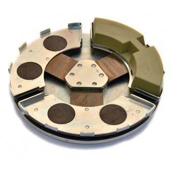 Porta discos Jumbo 13" 340mm Diam. Anclaje QA, Kit de 3 ud. COD PD3201